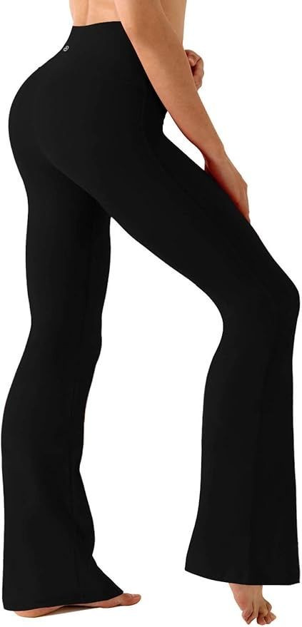 BUBBLELIME Womens Bootcut Yoga Pants Flare Leggings with Pockets High Waist Tummy Control