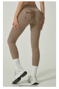 Women High Waist Yoga Leggings Seamless Butt Lifting Tummy Control Workout Pants