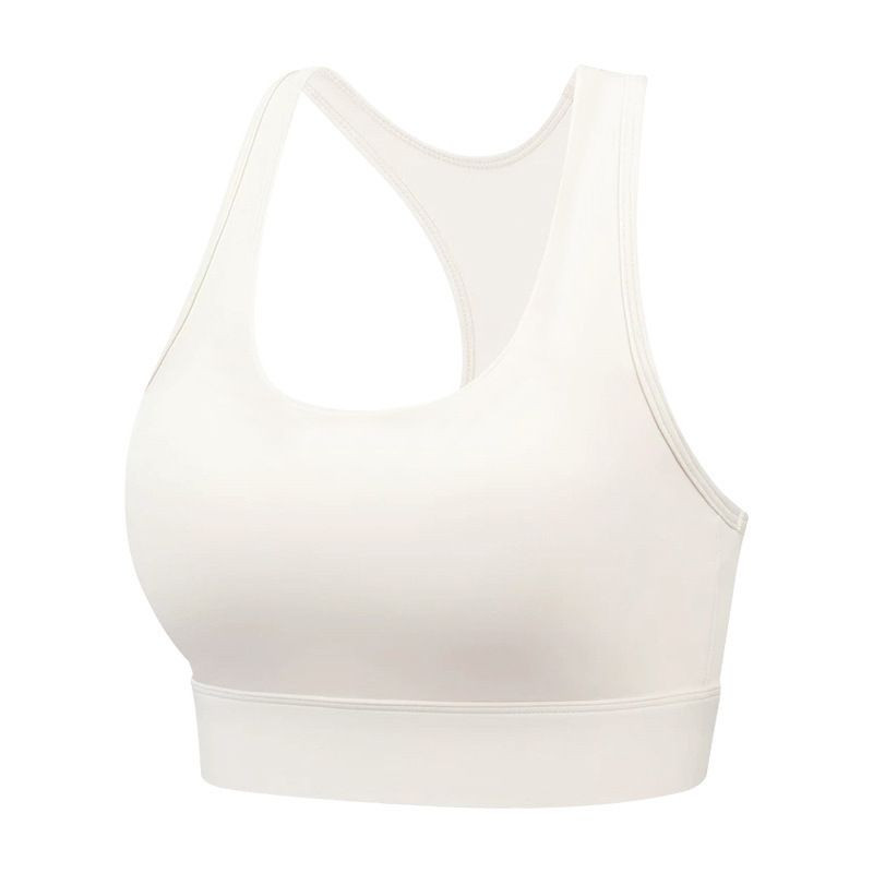 Women U Neck Racerback Sports Bra Soft Breathable High Elastic Medium Support Yoga Workout
