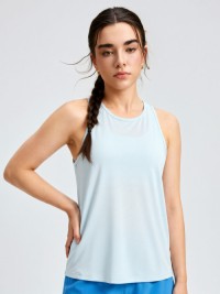 Women Quick Dry Mesh Racerback Tank Top Breathable Moisture Wicking Sleeveless Workout Running Yoga Sports Vest