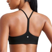CRZ YOGA Butterluxe Y-Back Sports Bra - Padded Racerback Low Impact Yoga Top