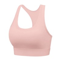 Women U Neck Racerback Sports Bra Soft Breathable High Elastic Medium Support Yoga Workout
