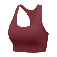 Women U Neck Racerback Sports Bra Soft Breathable High Elastic Medium Support Yoga Workout