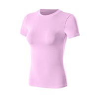 Women Crew Neck Slim Fit Sports T-Shirt, High Stretch Quick Dry Breathable Athletic Top for Yoga Gym Daily Wear