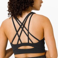 Women Multi Criss Cross  Back Sports Bra Soft Breathable High Support Gym Running Yoga Workout Sports Bra