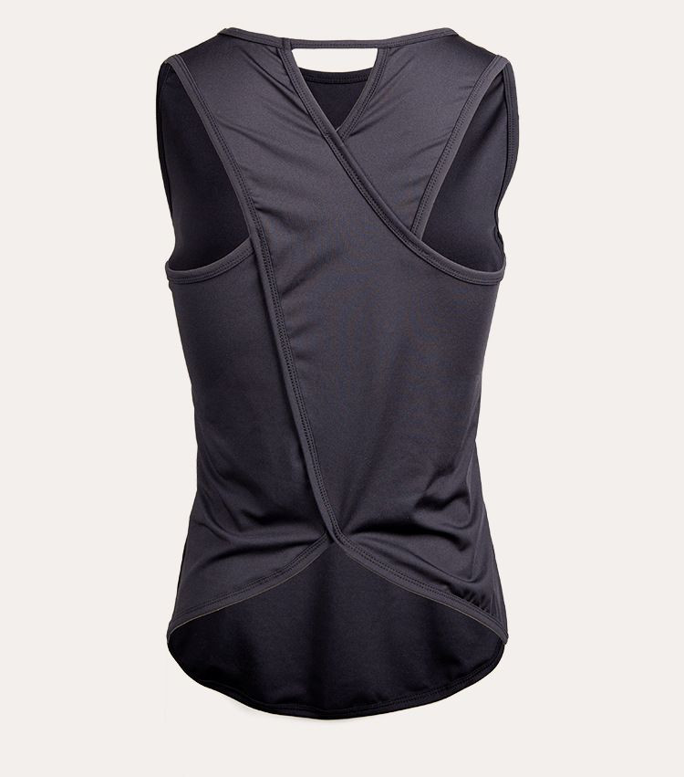 Women Cross Back Twist Waist Sports Tank Top Breathable Sleeveless Workout Running Yoga Fitness Vest